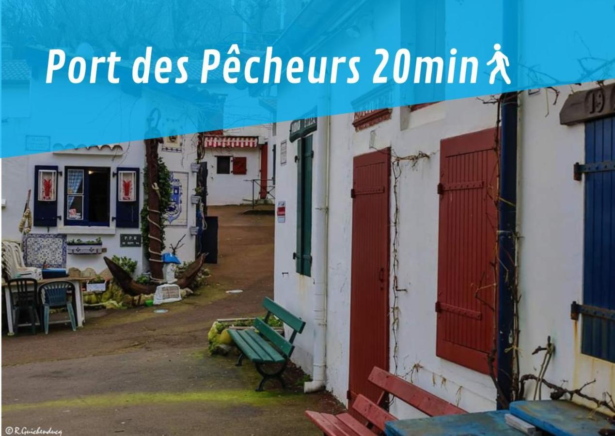 Lalanne Btz, Duplex Jardinet Pres De La Plage 비아히쯔 외부 사진
